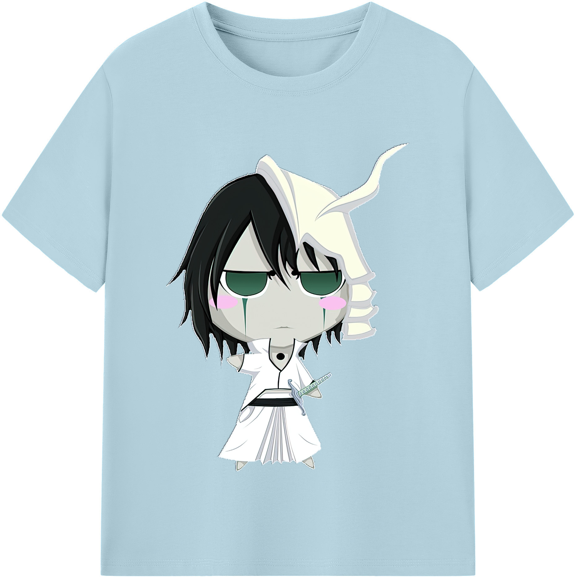 （画像用） ブリーチ ウルキオラ·シファー BLEACH Ulquiorra cifer 綿100％半袖Tシャツ（フロントプリント）